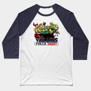 Villains Poker Night Baseball T-Shirt